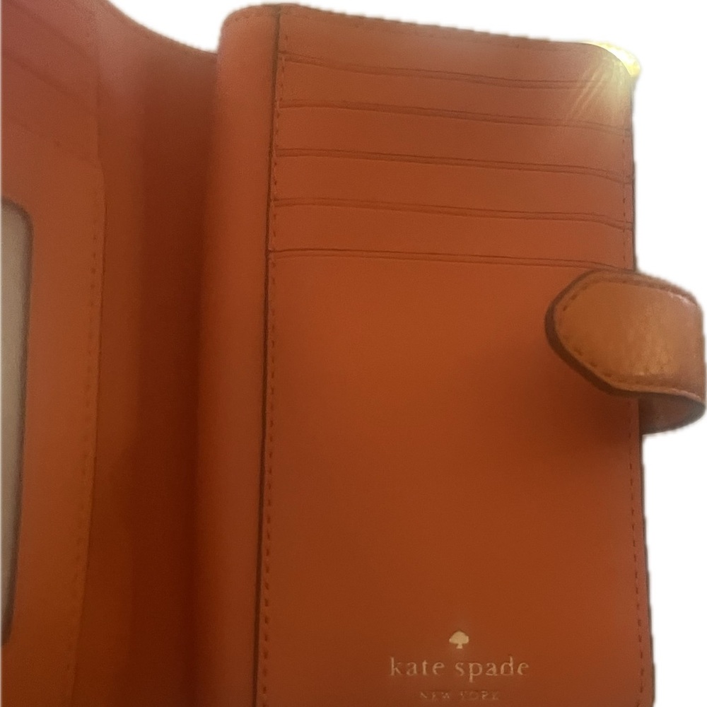 Kate Spade Tangerine Leather Wallet - Picture 4 of 4